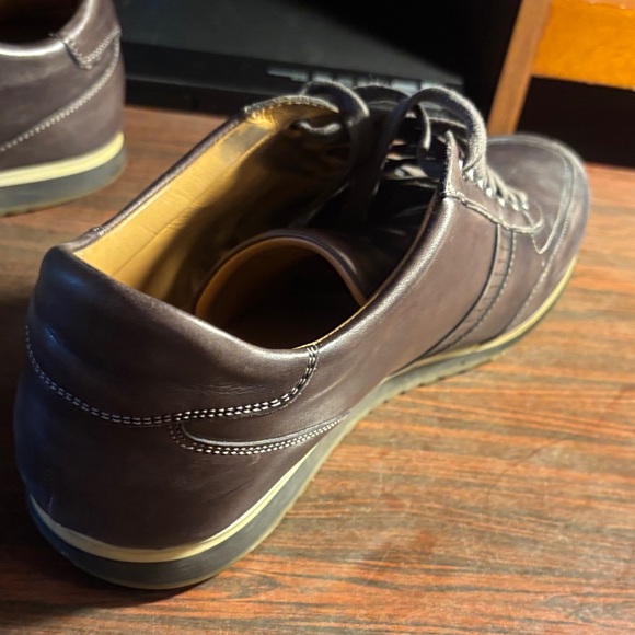 Magnanni Dark Brown Leather Sneakers - Picture 3 of 12